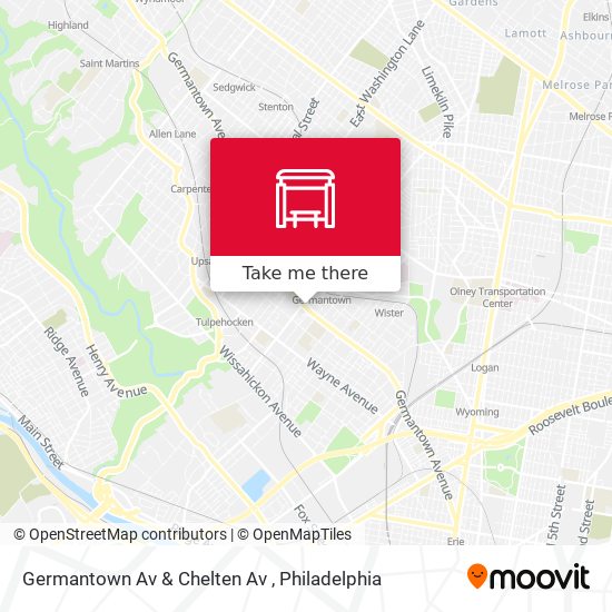 Germantown Av & Chelten Av map