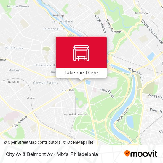 Mapa de City Av & Belmont Av - Mbfs