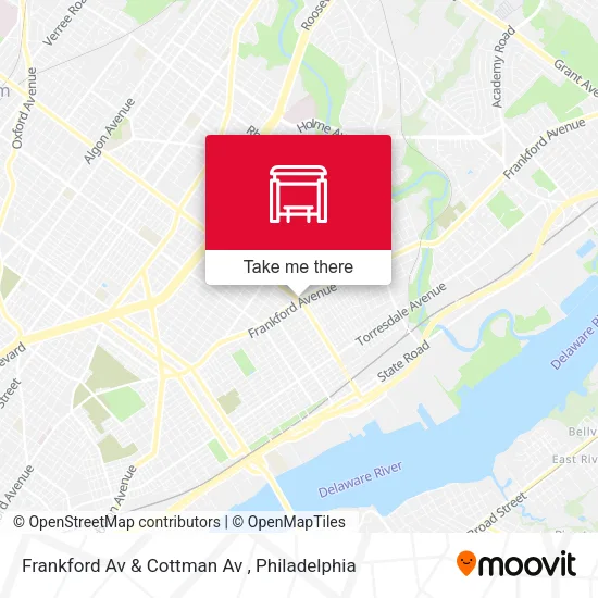 Mapa de Frankford Av & Cottman Av