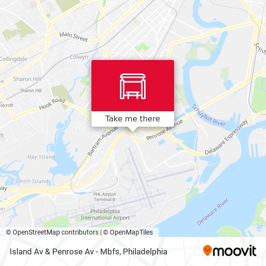 Island Av & Penrose Av - Mbfs map