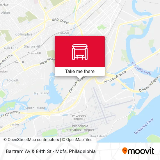 Bartram Av & 84th St - Mbfs map