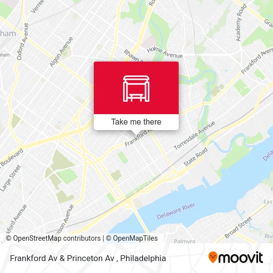Mapa de Frankford Av & Princeton Av