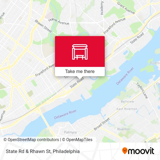 State Rd & Rhawn St map