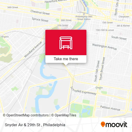 Snyder Av & 29th St map