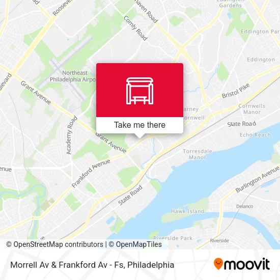 Morrell Av & Frankford Av - Fs map