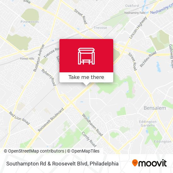 Mapa de Southampton Rd & Roosevelt Blvd