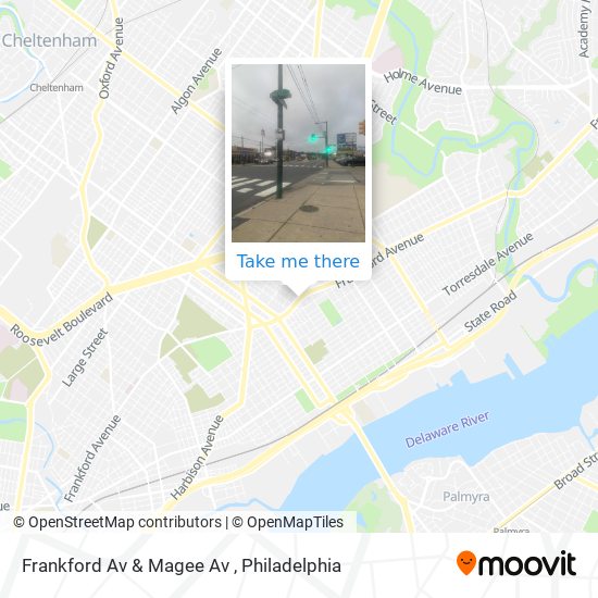 Mapa de Frankford Av & Magee Av