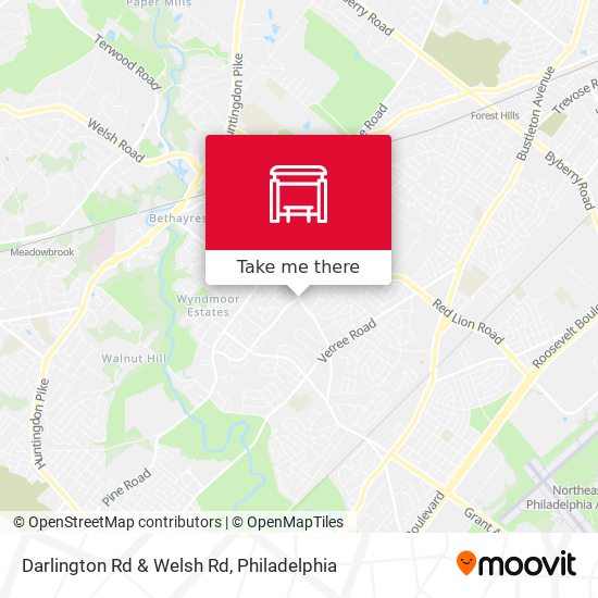 Mapa de Darlington Rd & Welsh Rd