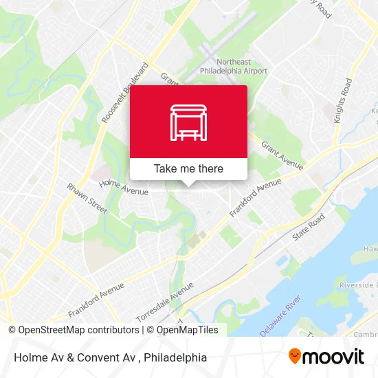 Holme Av & Convent Av map
