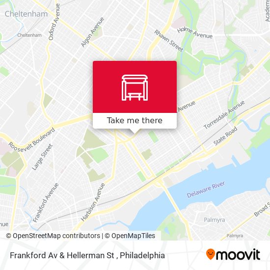 Frankford Av & Hellerman St map