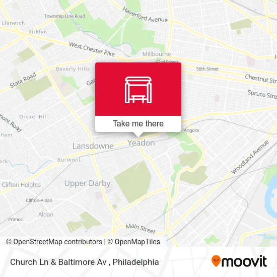 Church Ln & Baltimore Av map
