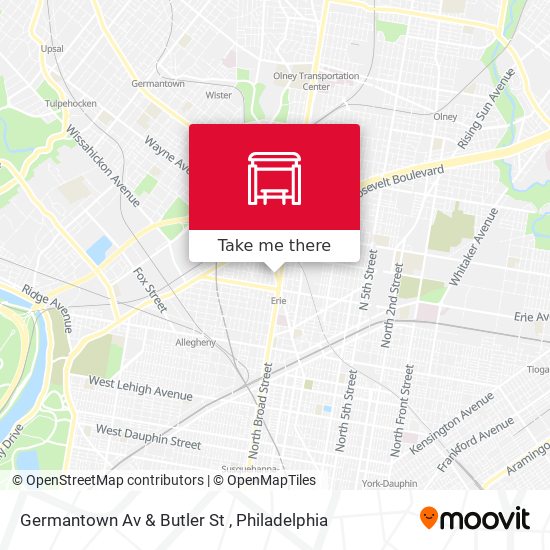 Germantown Av & Butler St map