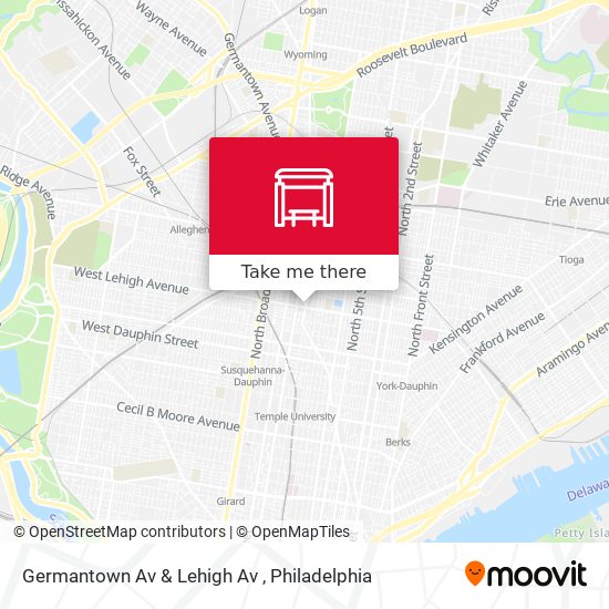 Mapa de Germantown Av & Lehigh Av