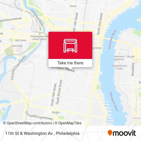 11th St & Washington Av map