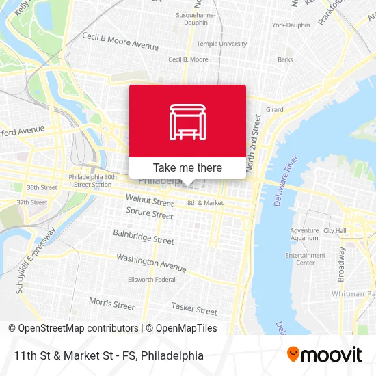 11th St & Market St - FS map