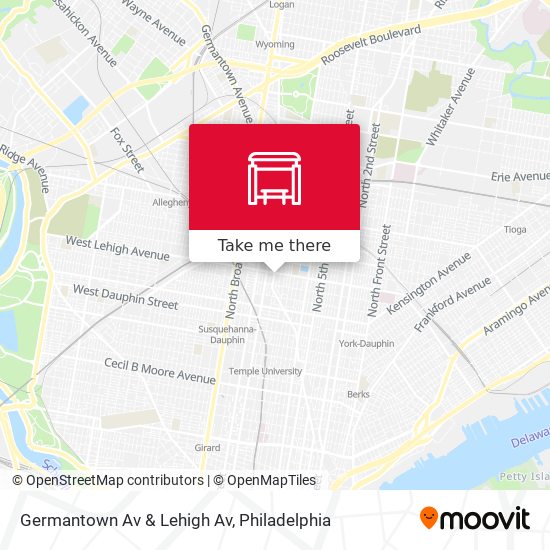 Germantown Av & Lehigh Av map