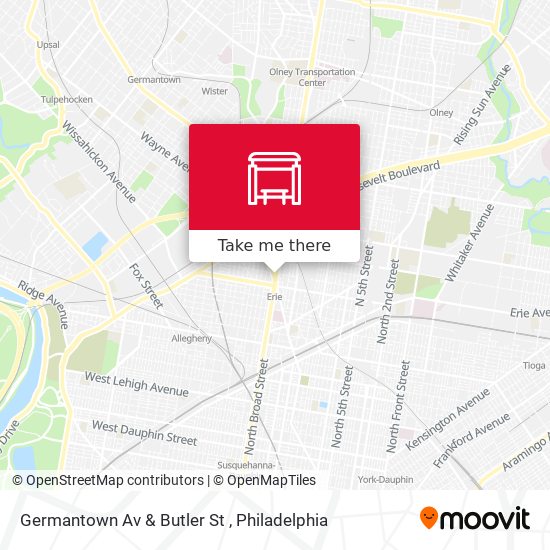 Germantown Av & Butler St map