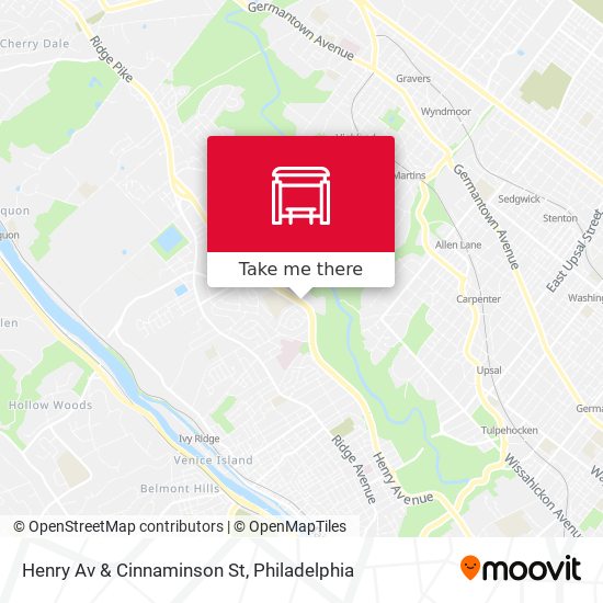 Henry Av & Cinnaminson St map