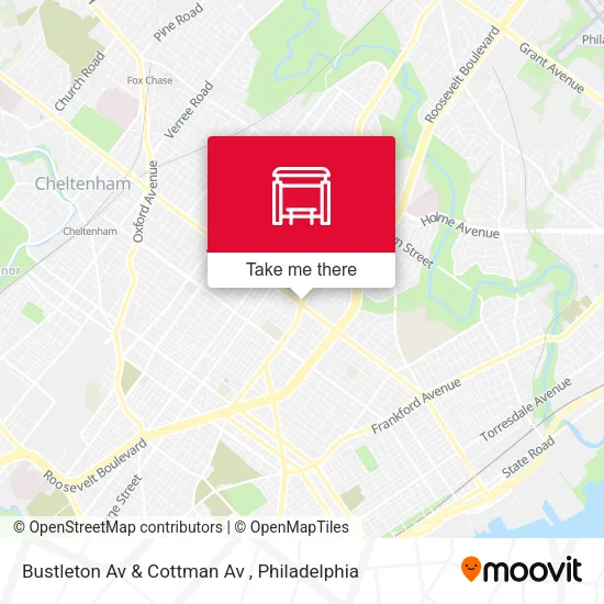 Mapa de Bustleton Av & Cottman Av