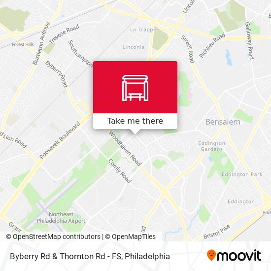 Byberry Rd & Thornton Rd - FS map