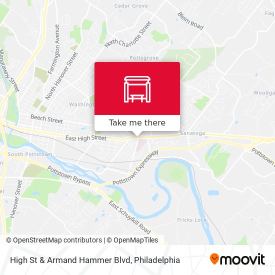 High St & Armand Hammer Blvd map