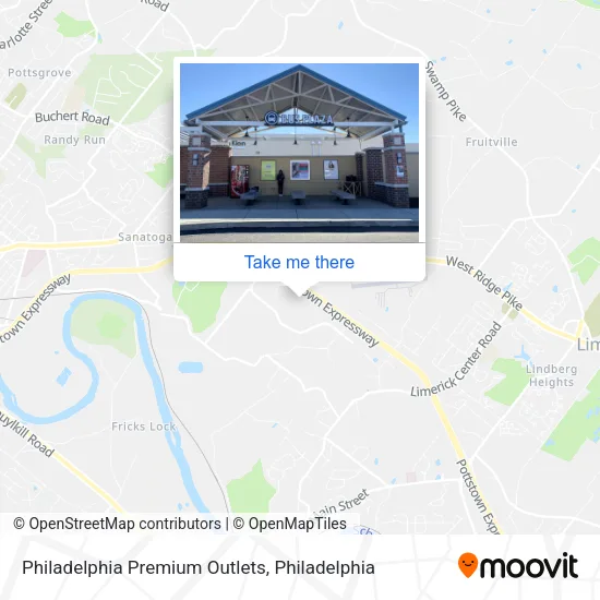 Philadelphia Premium Outlets map
