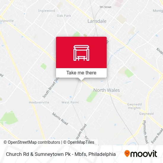 Mapa de Church Rd & Sumneytown Pk - Mbfs