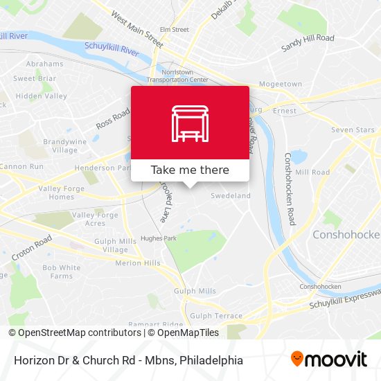 Horizon Dr & Church Rd - Mbns map