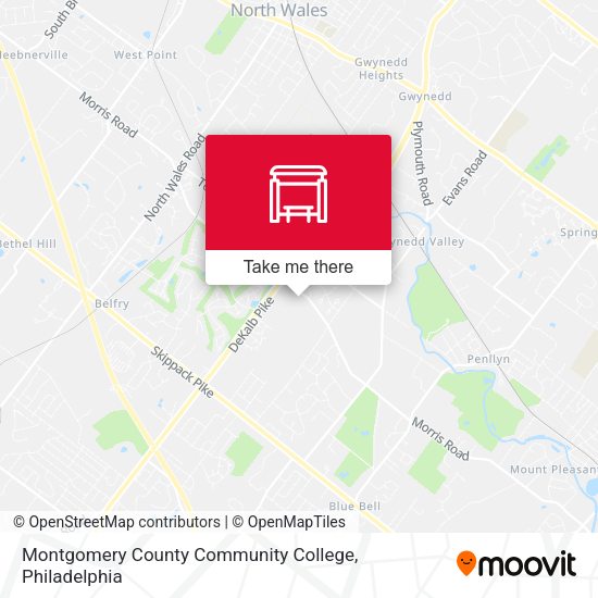 Mapa de Montgomery County Community College