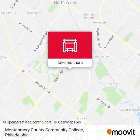 Montgomery County Community College map