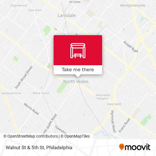 Mapa de Walnut St & 5th St
