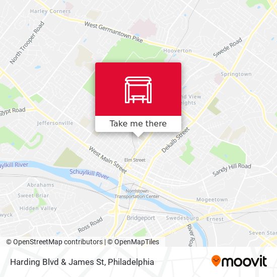Harding Blvd & James St map