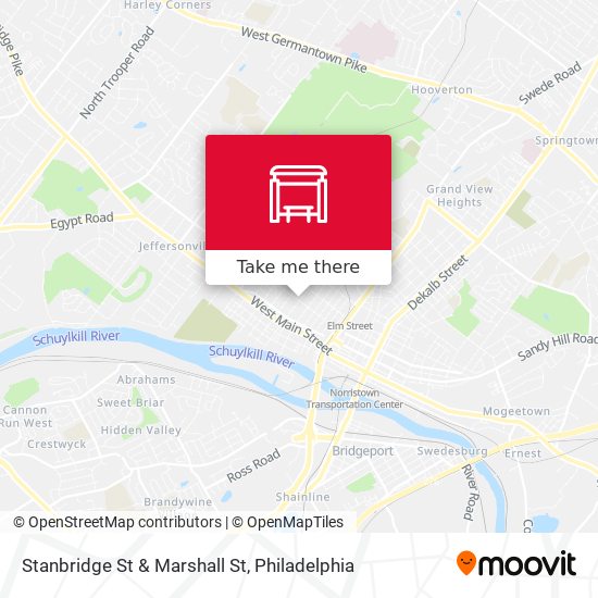 Stanbridge St & Marshall St map