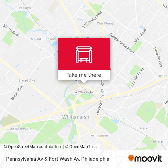 Pennsylvania Av & Fort Wash Av map