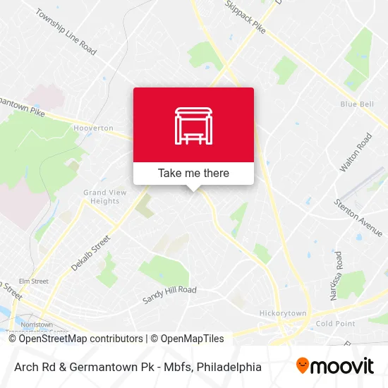 Arch Rd & Germantown Pk - Mbfs map