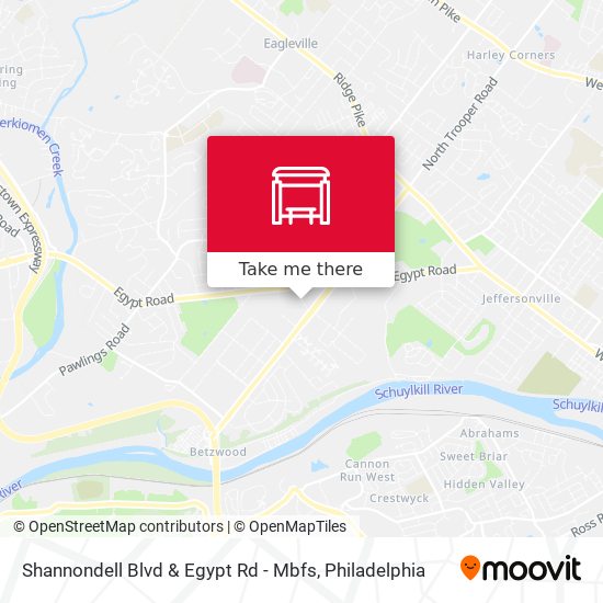 Mapa de Shannondell Blvd & Egypt Rd - Mbfs