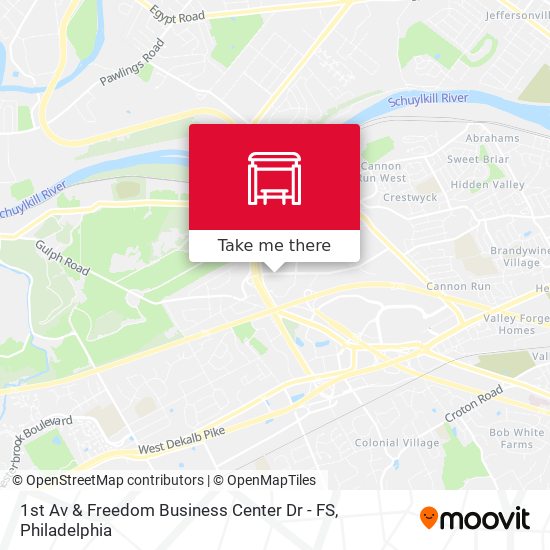 1st Av & Freedom Business Center Dr - FS map