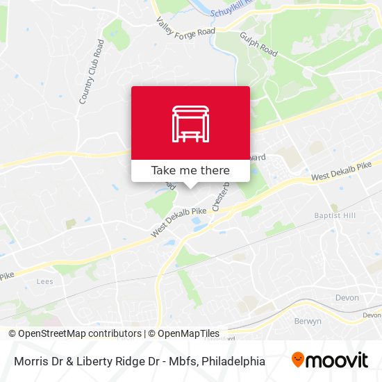 Morris Dr & Liberty Ridge Dr - Mbfs map
