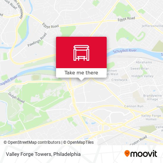 Mapa de Valley Forge Towers