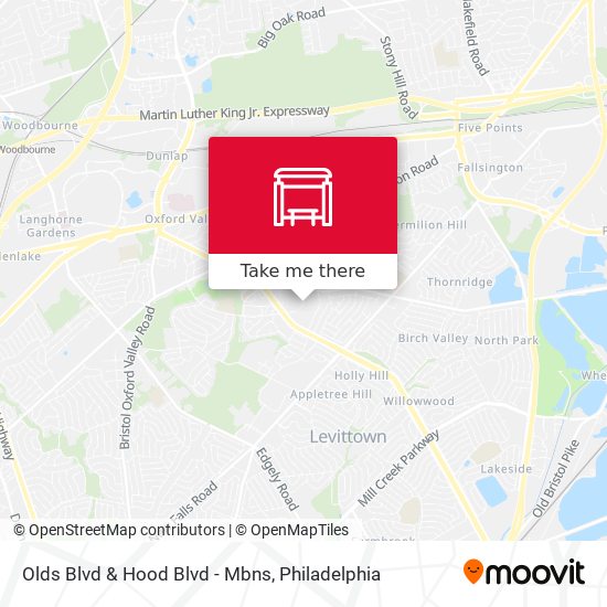 Olds Blvd & Hood Blvd - Mbns map