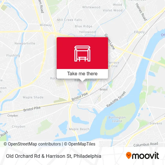 Old Orchard Rd & Harrison St map