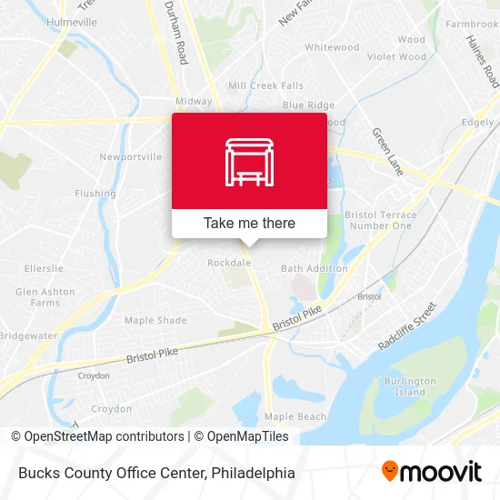 Bucks County Office Center map