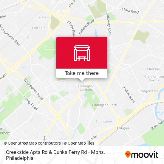 Mapa de Creekside Apts Rd & Dunks Ferry Rd - Mbns