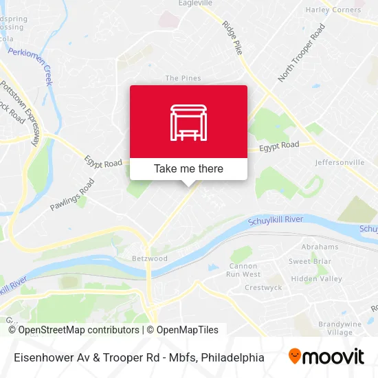 Eisenhower Av & Trooper Rd - Mbfs map
