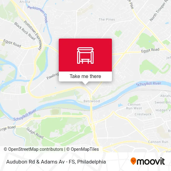 Audubon Rd & Adams Av - FS map