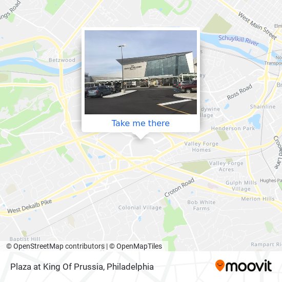 Mapa de Plaza at King Of Prussia