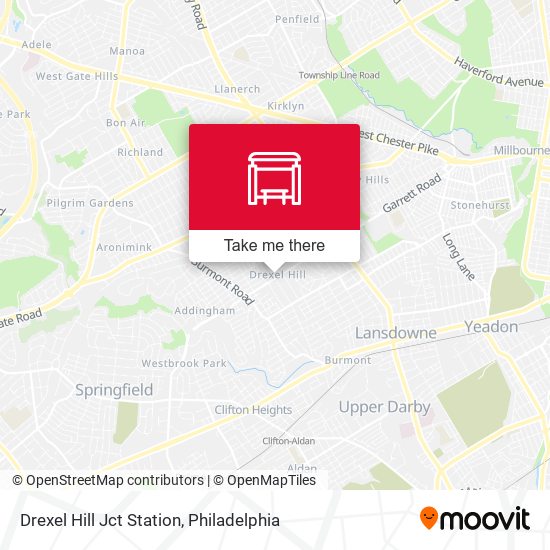 Mapa de Drexel Hill Jct Station