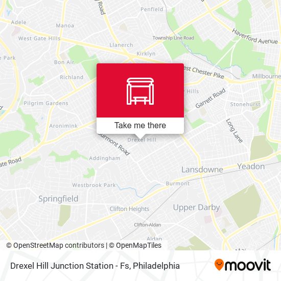Drexel Hill Junction Station - Fs map