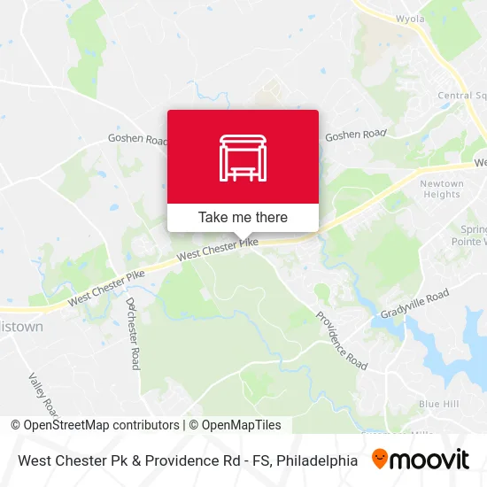 West Chester Pk & Providence Rd - FS map