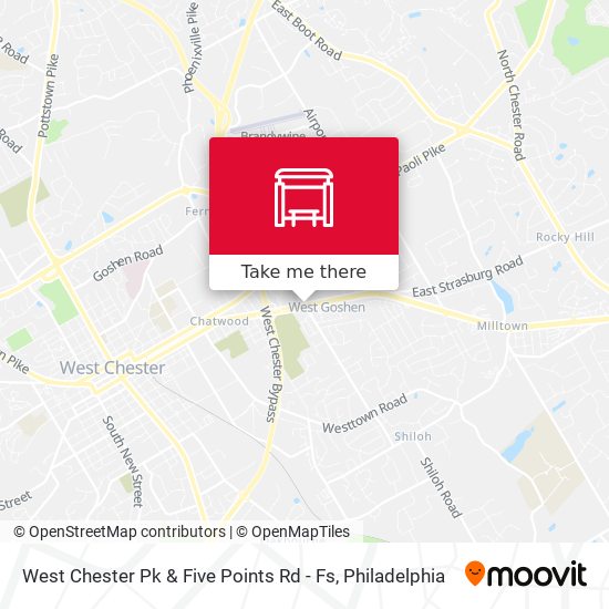 Mapa de West Chester Pk & Five Points Rd - Fs